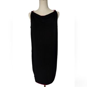 Anne Klein Reversible Black/Hot Pink Dress